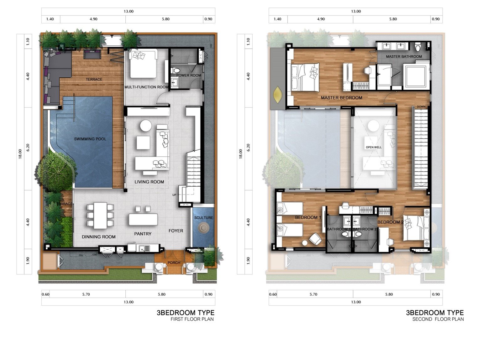 Floor Plan 4-Bedrooms
