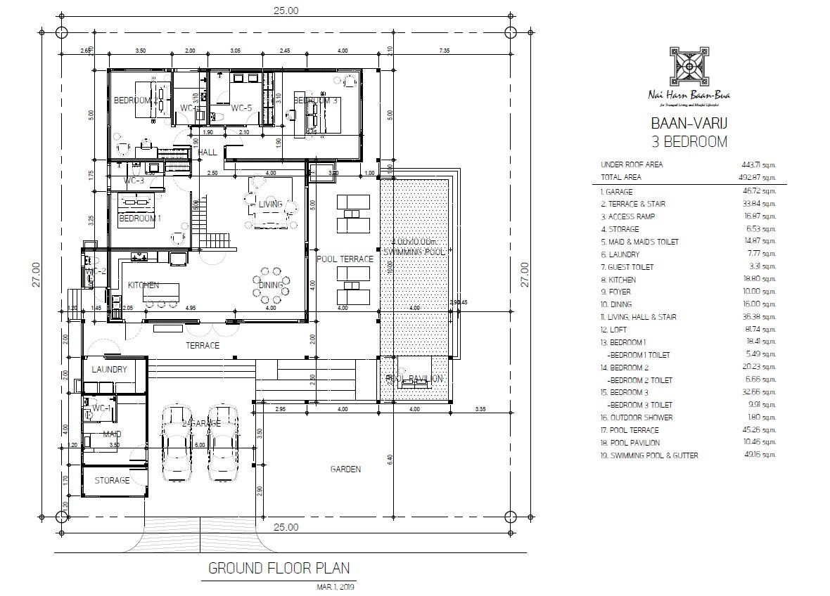 Floor Plan - 3-Bedroom Villa