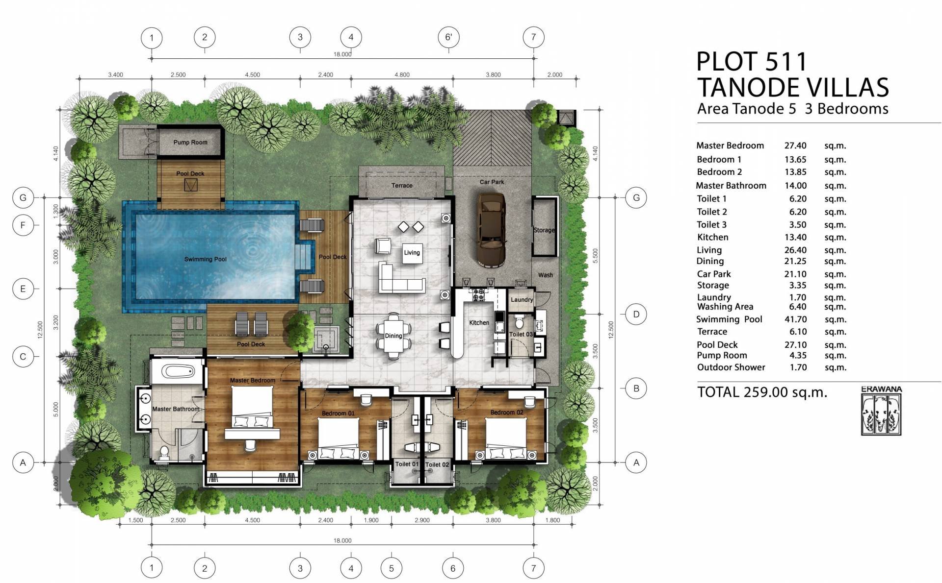 Tanode Villa - Floor Plan