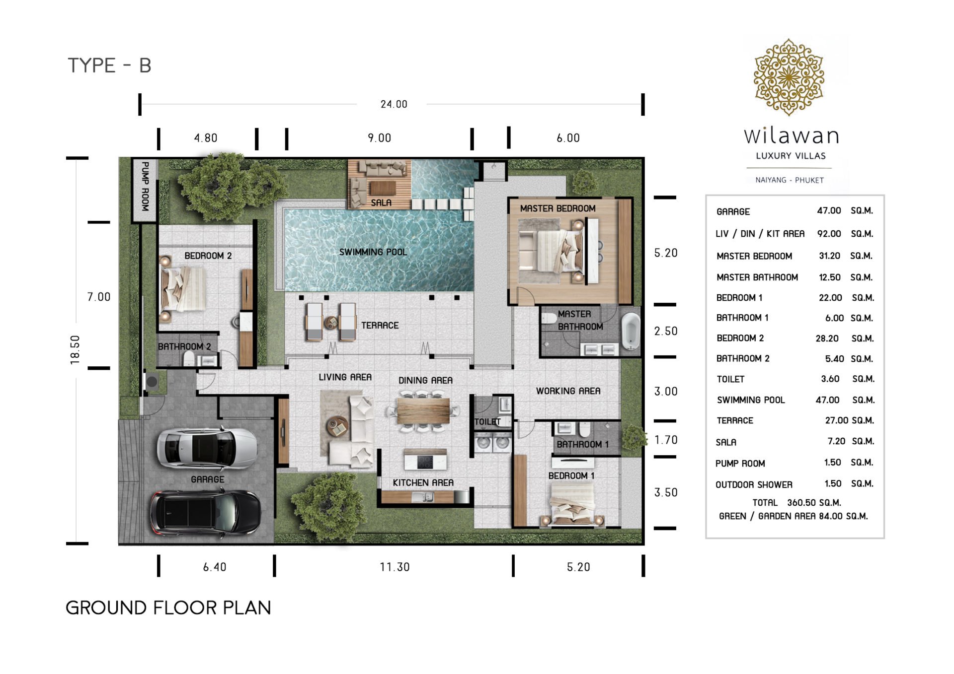 Floor Plan - Villa Type B