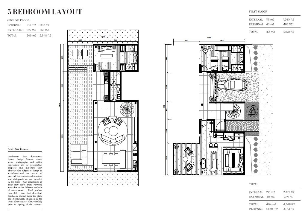 Floor Plan 3-Bedroom Villa