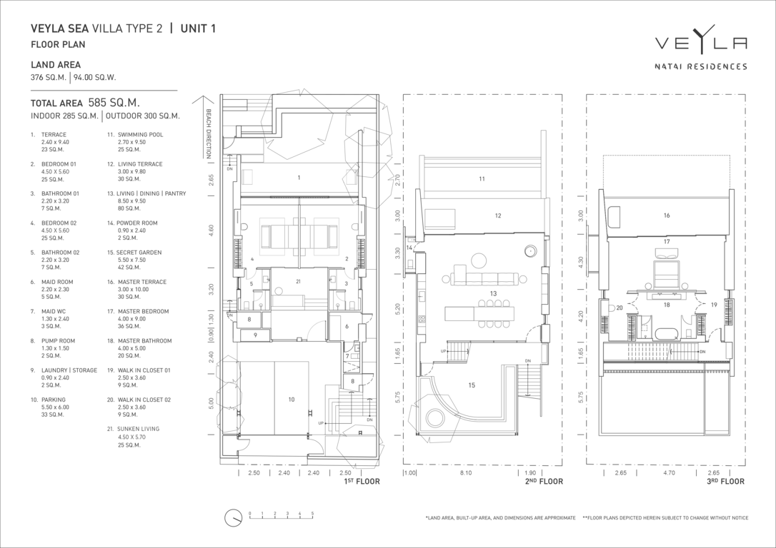 Floor Plan (Type 2, Villa 1)